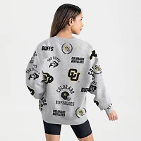 Women's Gameday Couture Gray Colorado Buffaloes Always on Repeat Fleece Sweatshirt