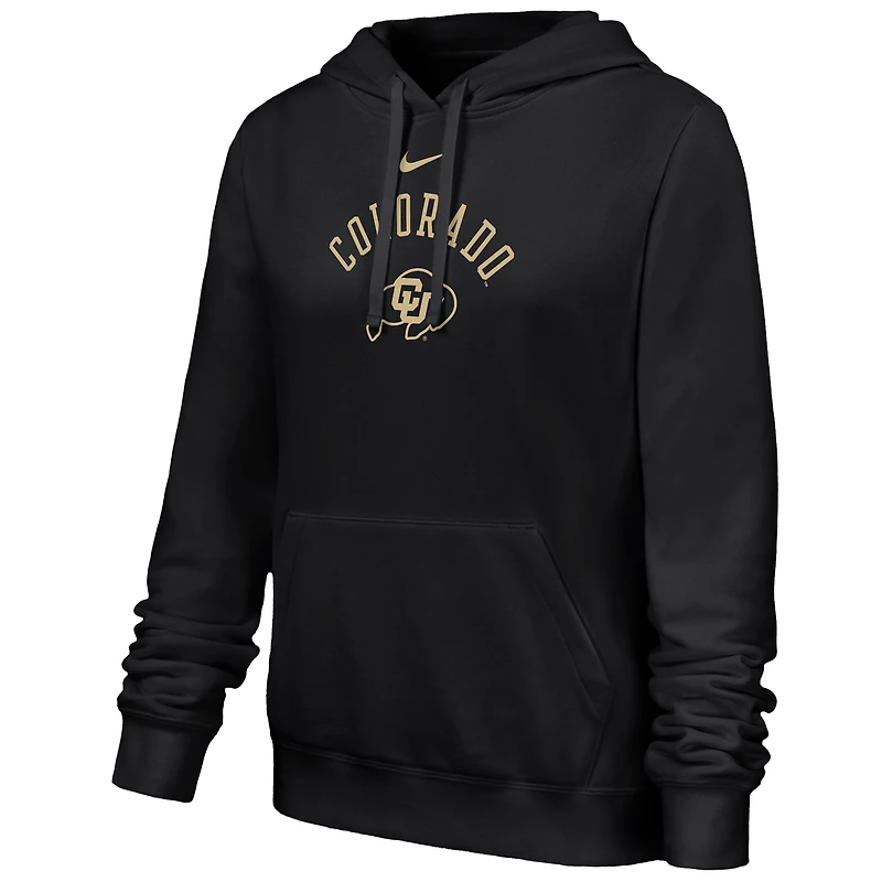 Women's Nike Black Colorado Buffaloes Club Fleece Hoodie