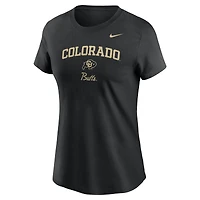 Women's Nike Black Colorado Buffaloes Primary T-Shirt