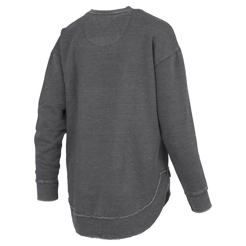 Women's Pressbox Black Colorado Buffaloes Westin Poncho V-Neck Pullover Sweatshirt