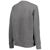 Sweat-shirt matelassé Pressbox Heather Charcoal Colorado Buffaloes Moose pour femme