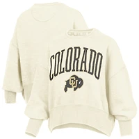 Sweat-shirt ras du cou surdimensionné pour femme, coupe naturelle, des Buffaloes Colorado