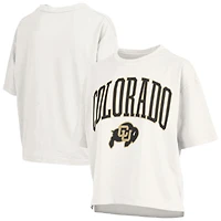 Women's Pressbox  White Colorado Buffaloes Nelson T-Shirt