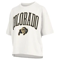Women's Pressbox  White Colorado Buffaloes Nelson T-Shirt