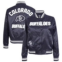 Veste à boutons-pression complète Pro Standard Black Colorado Buffaloes Satin Pearl pour femme