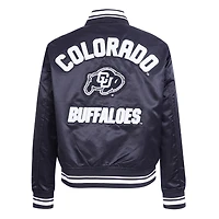 Women's Pro Standard  Black Colorado Buffaloes Satin Pearl Full-Snap Jacket