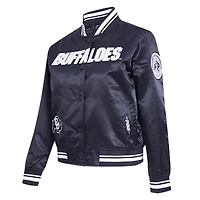 Veste à boutons-pression complète Pro Standard Black Colorado Buffaloes Satin Pearl pour femme
