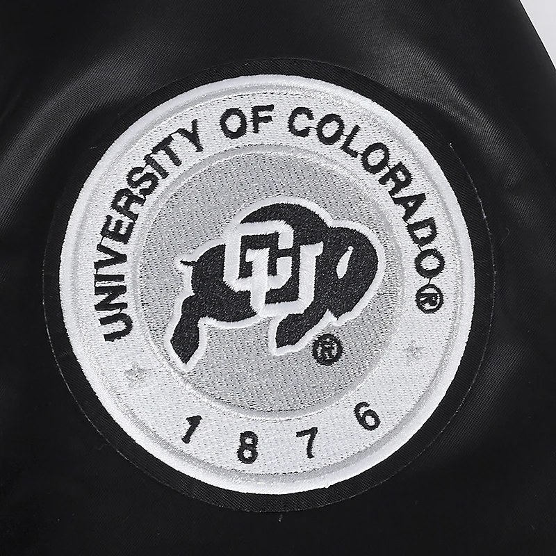 Women's Pro Standard  Black Colorado Buffaloes Satin Pearl Full-Snap Jacket