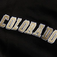 Women's Stadium Athletic Black Colorado Buffaloes Big Logo Pullover Hoodie