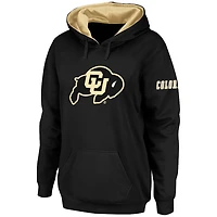 Sweat à capuche noir grand logo des Colorado Buffaloes, modèle Stadium Athletic pour femme