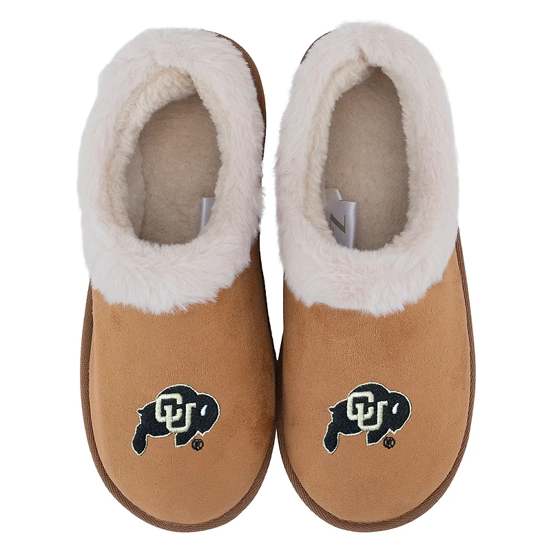 Women's ZooZatz Colorado Buffaloes Teagan Faux Fur Slippers