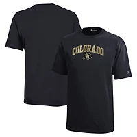 Youth Champion Black Colorado Buffaloes Arch Over Logo T-Shirt