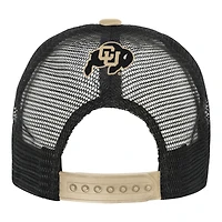 Youth Outerstuff Black/Cream Colorado Buffaloes Modern Fan Trucker Adjustable Hat