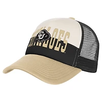 Youth Outerstuff Black/Cream Colorado Buffaloes Modern Fan Trucker Adjustable Hat