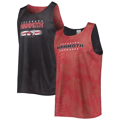 Débardeur réversible en maille FOCO Colorado Mammoth rouge/noir pour homme