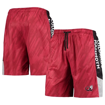 Short en maille statique FOCO Colorado Mammoth rouge pour homme