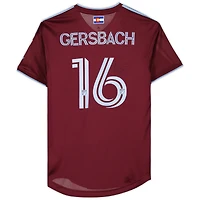 Maillot marron dédicacé #16 des Colorado Rapids d'Alex Gersbach pour la saison 2023 de la MLS