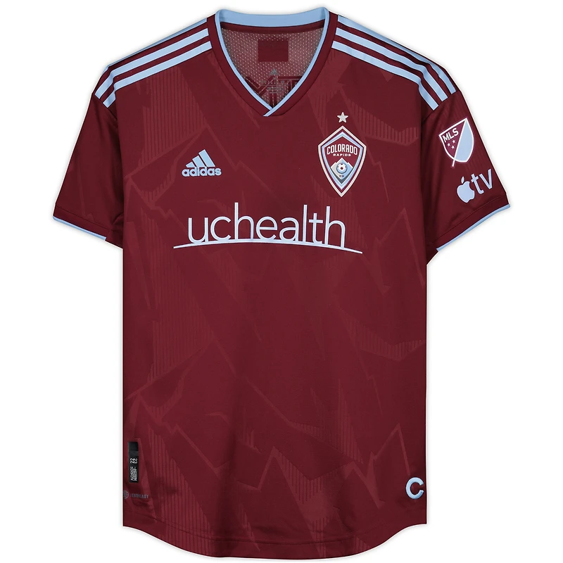Maillot marron dédicacé #16 des Colorado Rapids d'Alex Gersbach pour la saison 2023 de la MLS