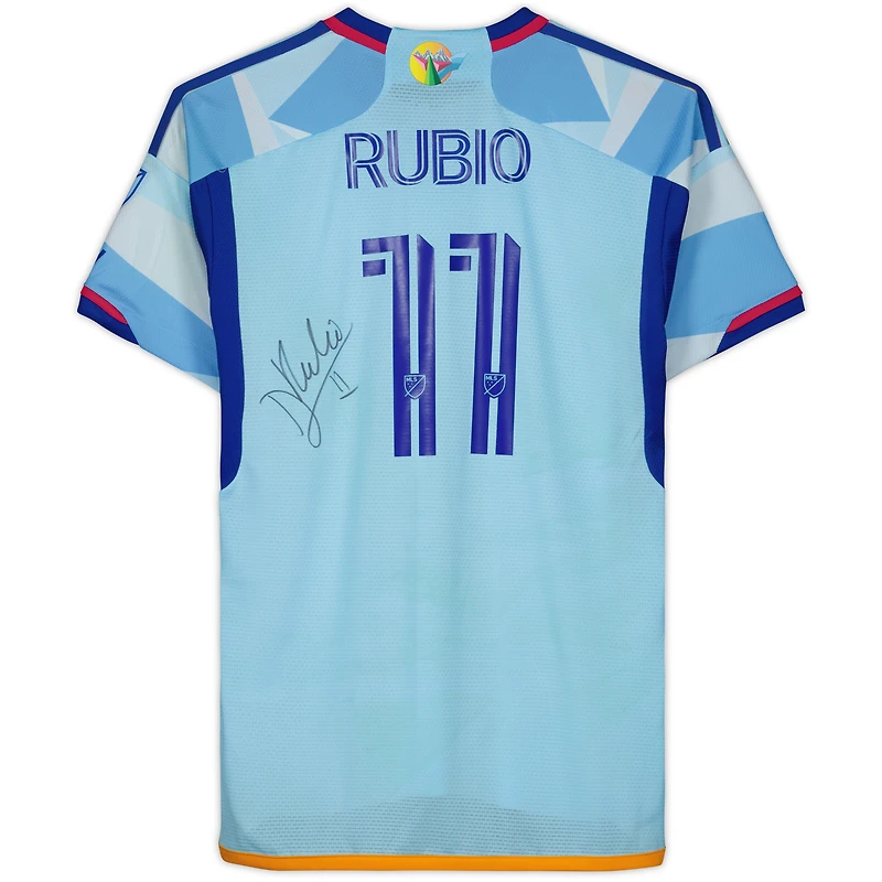 Diego Rubio Colorado Rapids Autographed Match-Used #11 Blue Jersey from the 2023 MLS Season
