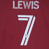 Maillot marron dédicacé #7 des Colorado Rapids de Jonathan Lewis pour la saison 2023 de la MLS