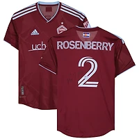 Maillot marron dédicacé #2 des Colorado Rapids de Keegan Rosenberry pour la saison 2023 de la MLS
