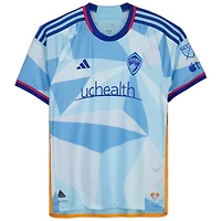 Maillot bleu dédicacé #6 des Colorado Rapids de Lalas Abubakar pour la saison 2023 de la MLS