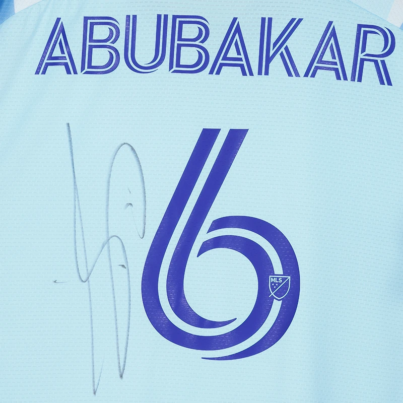 Maillot bleu dédicacé #6 des Colorado Rapids de Lalas Abubakar pour la saison 2023 de la MLS