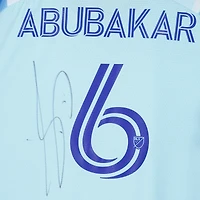 Maillot bleu dédicacé #6 des Colorado Rapids de Lalas Abubakar pour la saison 2023 de la MLS