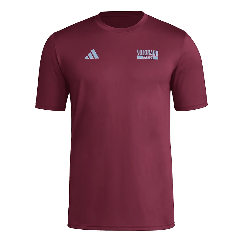 Men's adidas Burgundy Colorado Rapids Local Wrap T-Shirt