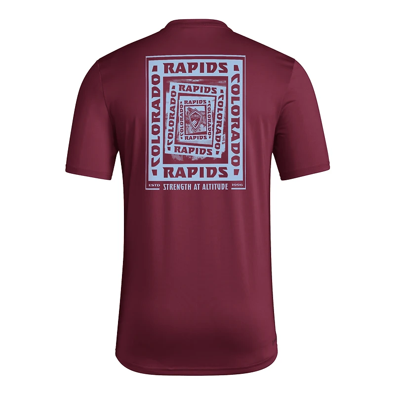 Men's adidas Burgundy Colorado Rapids Local Wrap T-Shirt