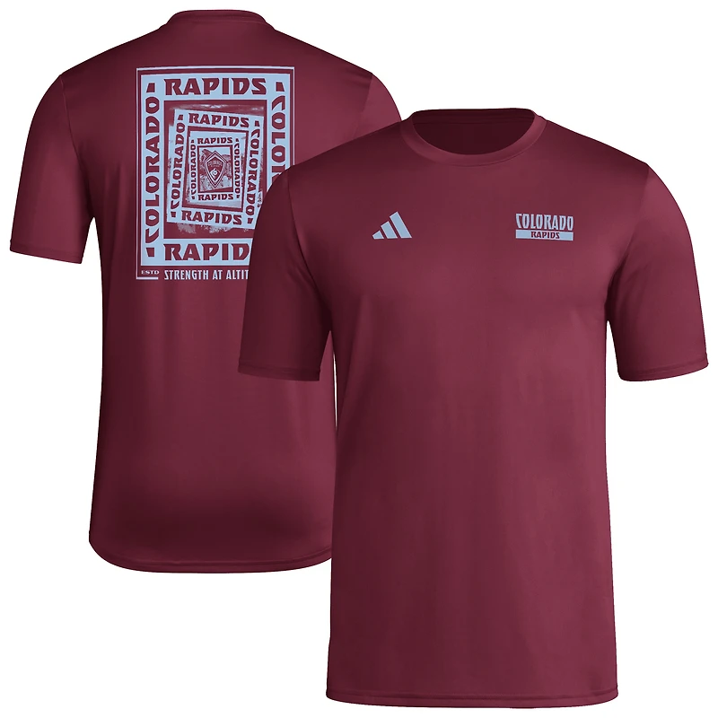 Men's adidas Burgundy Colorado Rapids Local Wrap T-Shirt