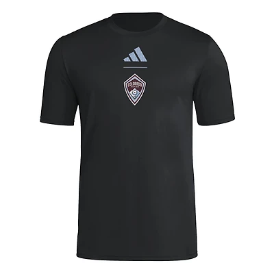 Men's adidas Black Colorado Rapids 2026 Jersey Hook Pregame T-Shirt