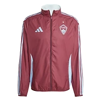 Men's adidas Burgundy/Sky Blue Colorado Rapids 2025 Anthem Reversible Full-Zip Jacket