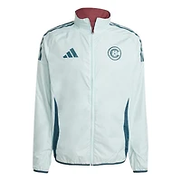 Men's adidas Burgundy/Sky Blue Colorado Rapids 2025 Anthem Reversible Full-Zip Jacket