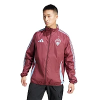 Men's adidas Burgundy/Sky Blue Colorado Rapids 2025 Anthem Reversible Full-Zip Jacket