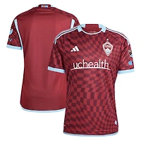Men's adidas  Burgundy Colorado Rapids 2024 One Flag Kit Authentic Jersey