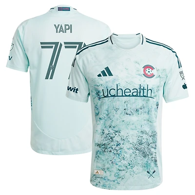 Men's adidas Darren Yapi Green Colorado Rapids 2025 Headwaters On-Field Authentic Jersey