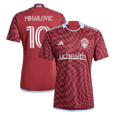 Men's adidas Djordje Mihailovic Burgundy Colorado Rapids 2024 One Flag Kit Replica Player Jersey