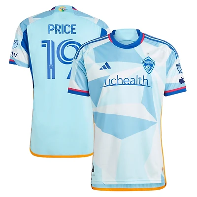Men's adidas Jack Price Light Blue Colorado Rapids 2023 New Day Kit Authentic Jersey