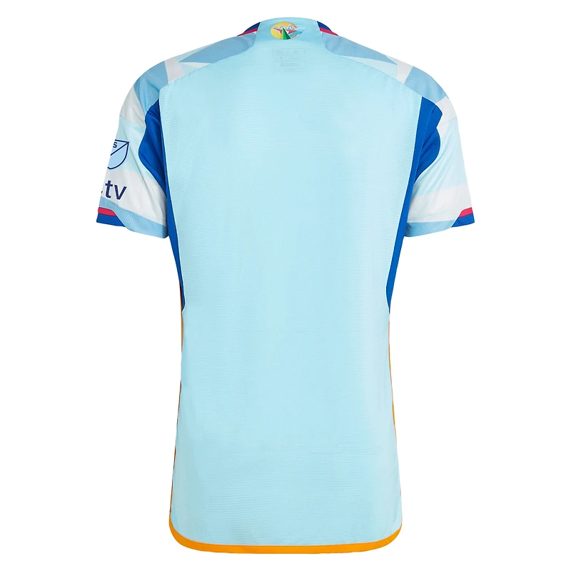 Maillot adidas Colorado Rapids 2023 New Day Kit Authentique Homme Bleu Clair