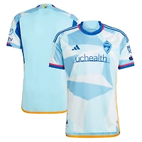 Men's adidas Light Blue Colorado Rapids 2023 New Day Kit Authentic Jersey