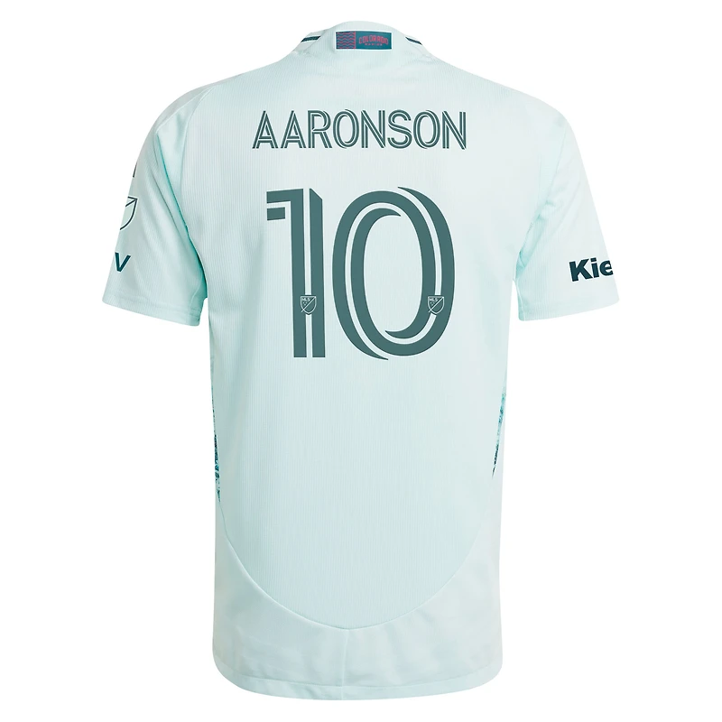 Men's adidas Paxten Aaronson Green Colorado Rapids 2025 Headwaters On-Field Authentic Jersey