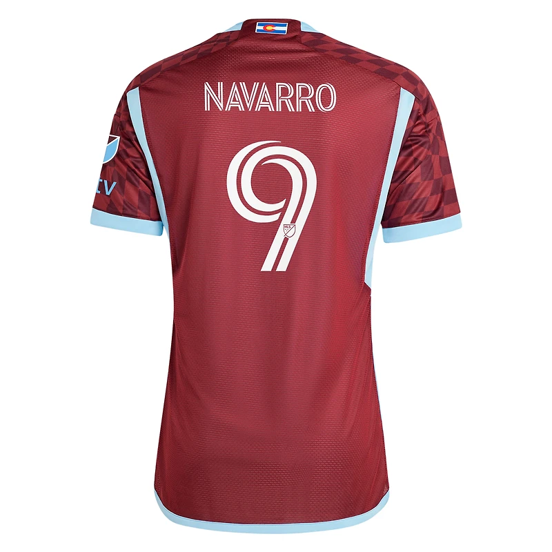 Men's adidas Rafael Navarro Burgundy Colorado Rapids 2024 One Flag Kit Authentic Player Jersey