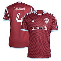 Maillot de joueur authentique adidas Reggie Cannon Burgundy Colorado Rapids 2024 One Flag Kit pour homme