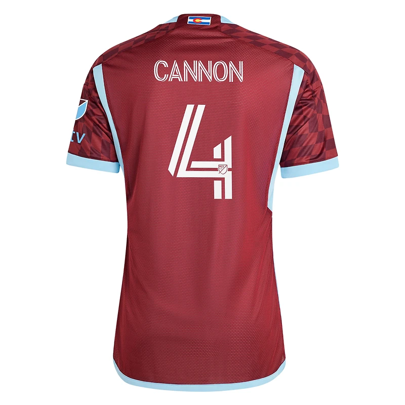 Maillot de joueur authentique adidas Reggie Cannon Burgundy Colorado Rapids 2024 One Flag Kit pour homme