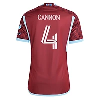 Maillot de joueur authentique adidas Reggie Cannon Burgundy Colorado Rapids 2024 One Flag Kit pour homme