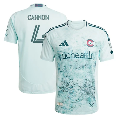 Maillot de joueur authentique adidas Reggie Cannon pour homme Colorado Rapids 2025 Headwaters Green