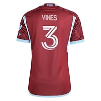 Men's adidas Sam Vines Burgundy Colorado Rapids 2024 One Flag Kit Authentic Player Jersey