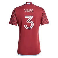 Men's adidas Sam Vines Burgundy Colorado Rapids 2024 One Flag Kit Replica Player Jersey