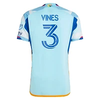 Men's adidas Sam Vines Light Blue Colorado Rapids 2024 New Day Kit Authentic Player Jersey